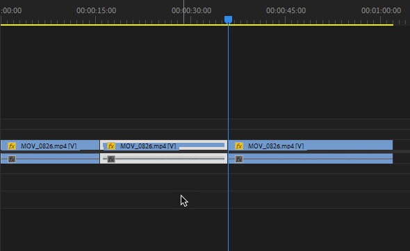 Premiere Pro - Split or Cut Clips